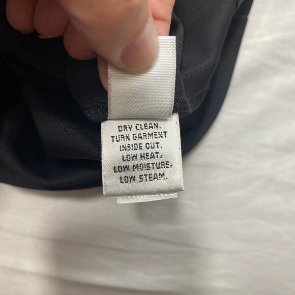 St. John Caviar Pants Sz 10 Black Designer Trousers Career Quiet Luxury Timeless - Picture 9 of 10